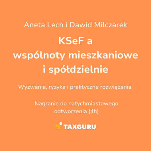 KSeF a wspólnoty mieszkaniowe i spółdzielnie mieszkaniowe (szkolenie online)