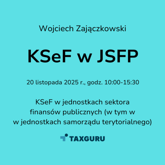 KSeF w jednostkach sektora finansów publicznych (szkolenie online 2025)